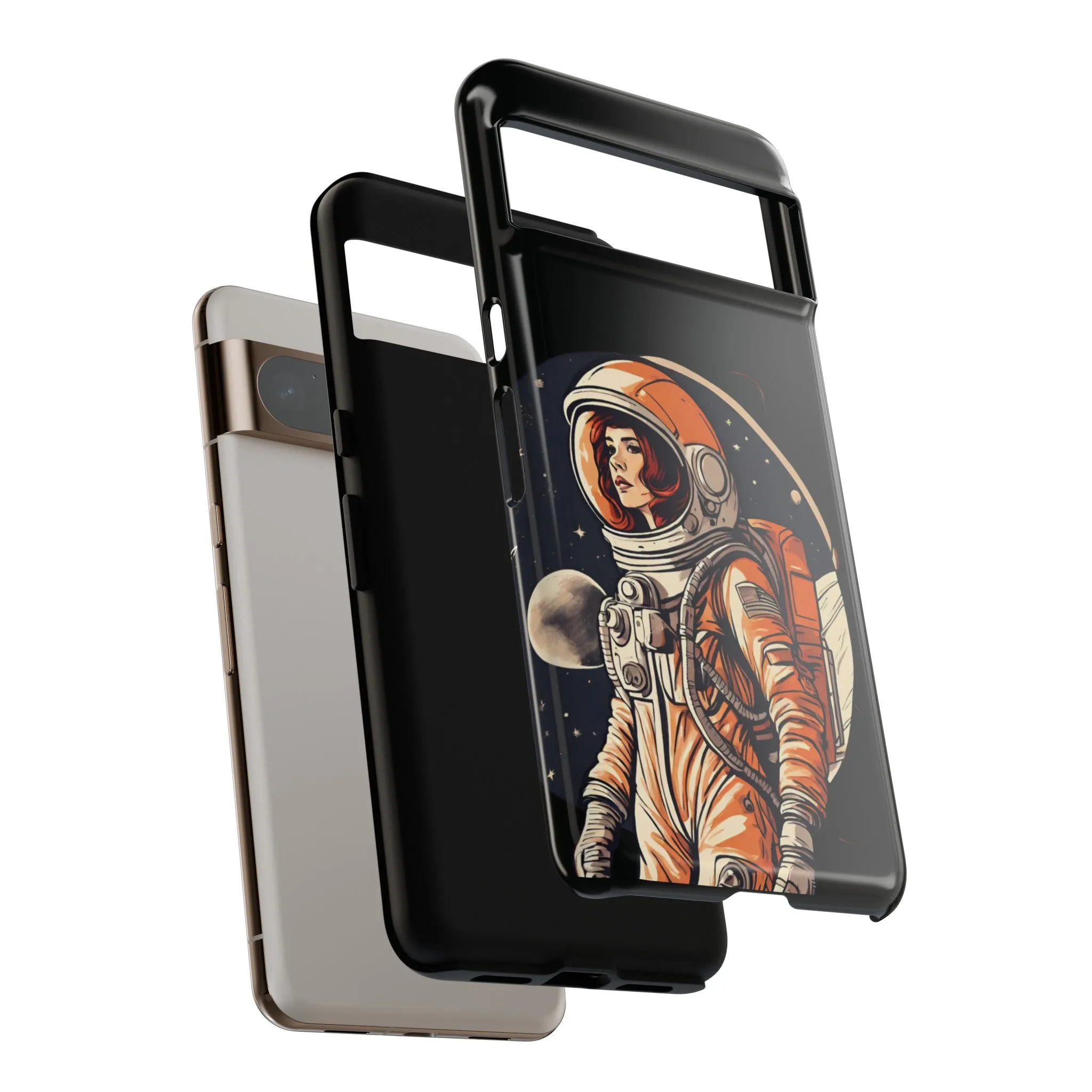 SpaceGirl Astronaut Tough Google Pixel Mobile Cases