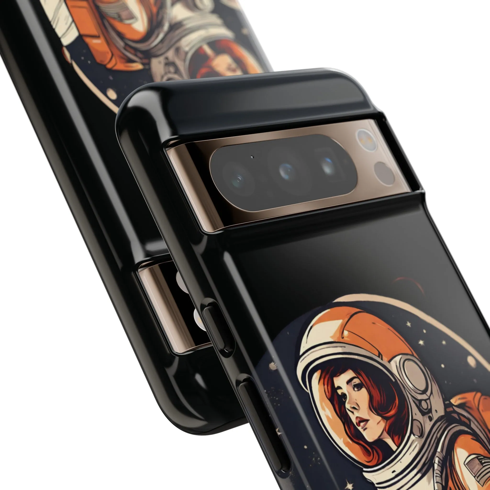 SpaceGirl Astronaut Tough Google Pixel Mobile Cases
