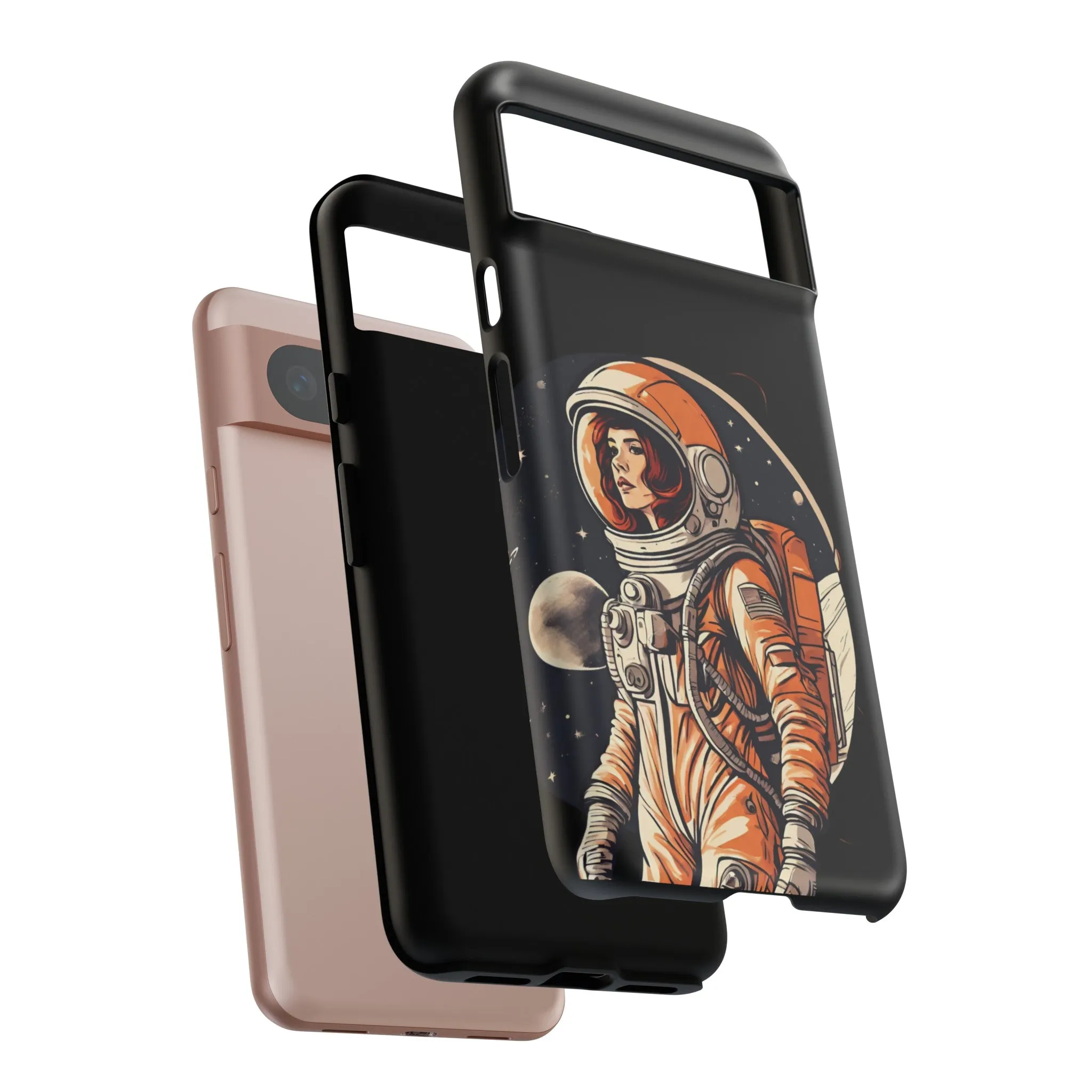 SpaceGirl Astronaut Tough Google Pixel Mobile Cases