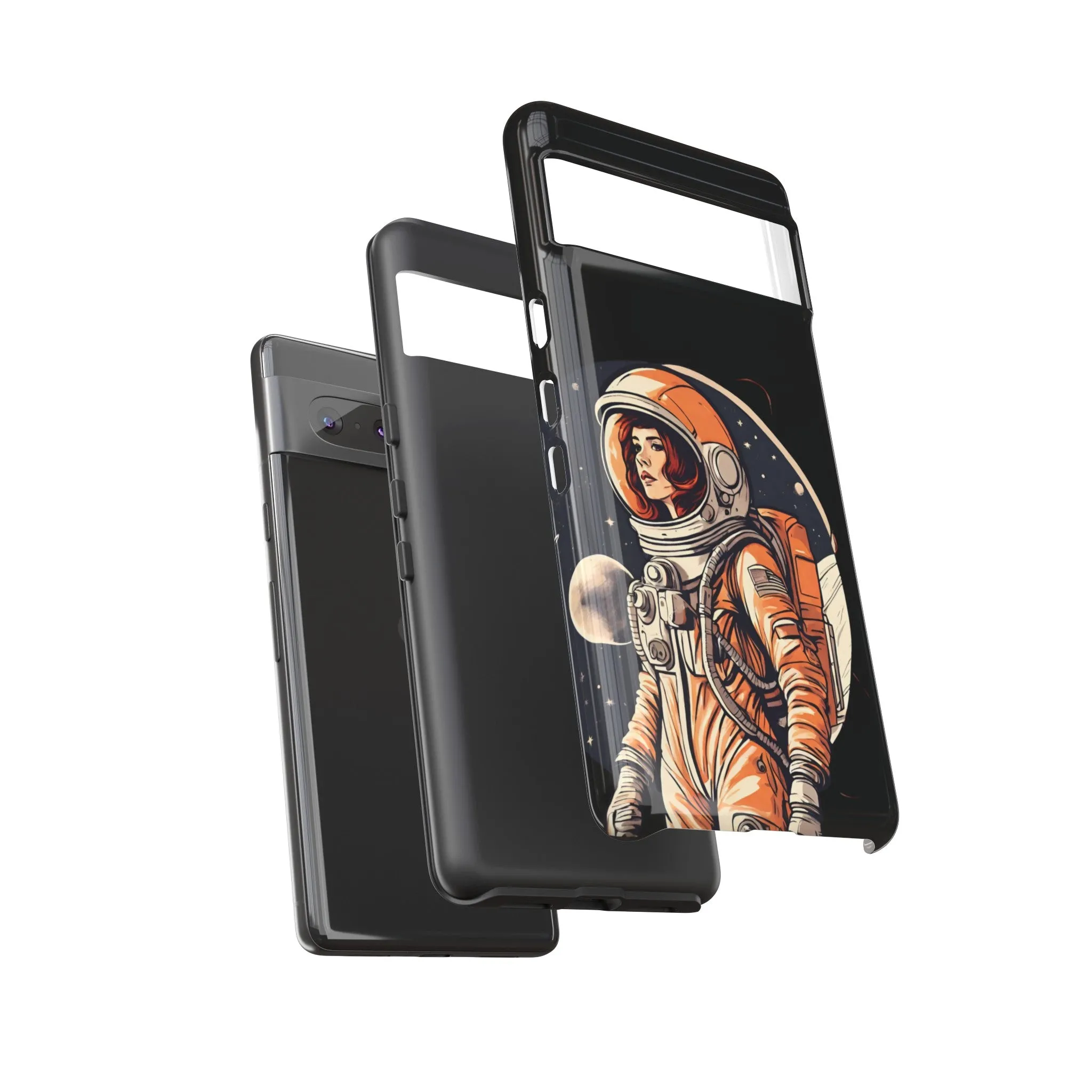 SpaceGirl Astronaut Tough Google Pixel Mobile Cases