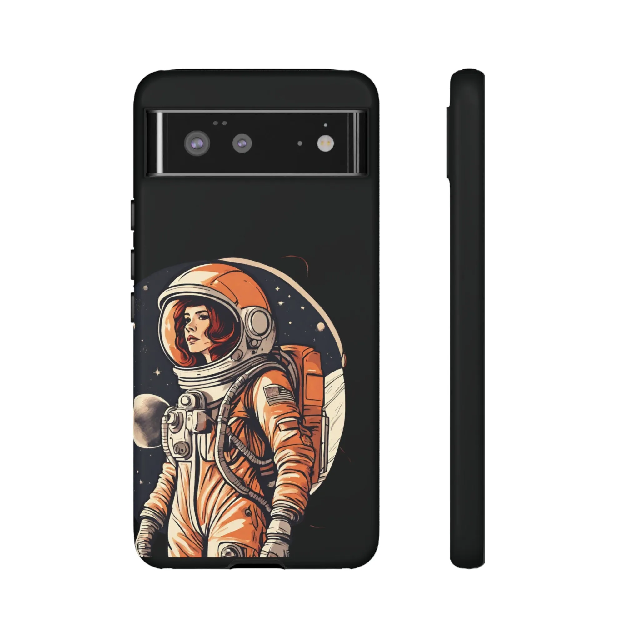 SpaceGirl Astronaut Tough Google Pixel Mobile Cases