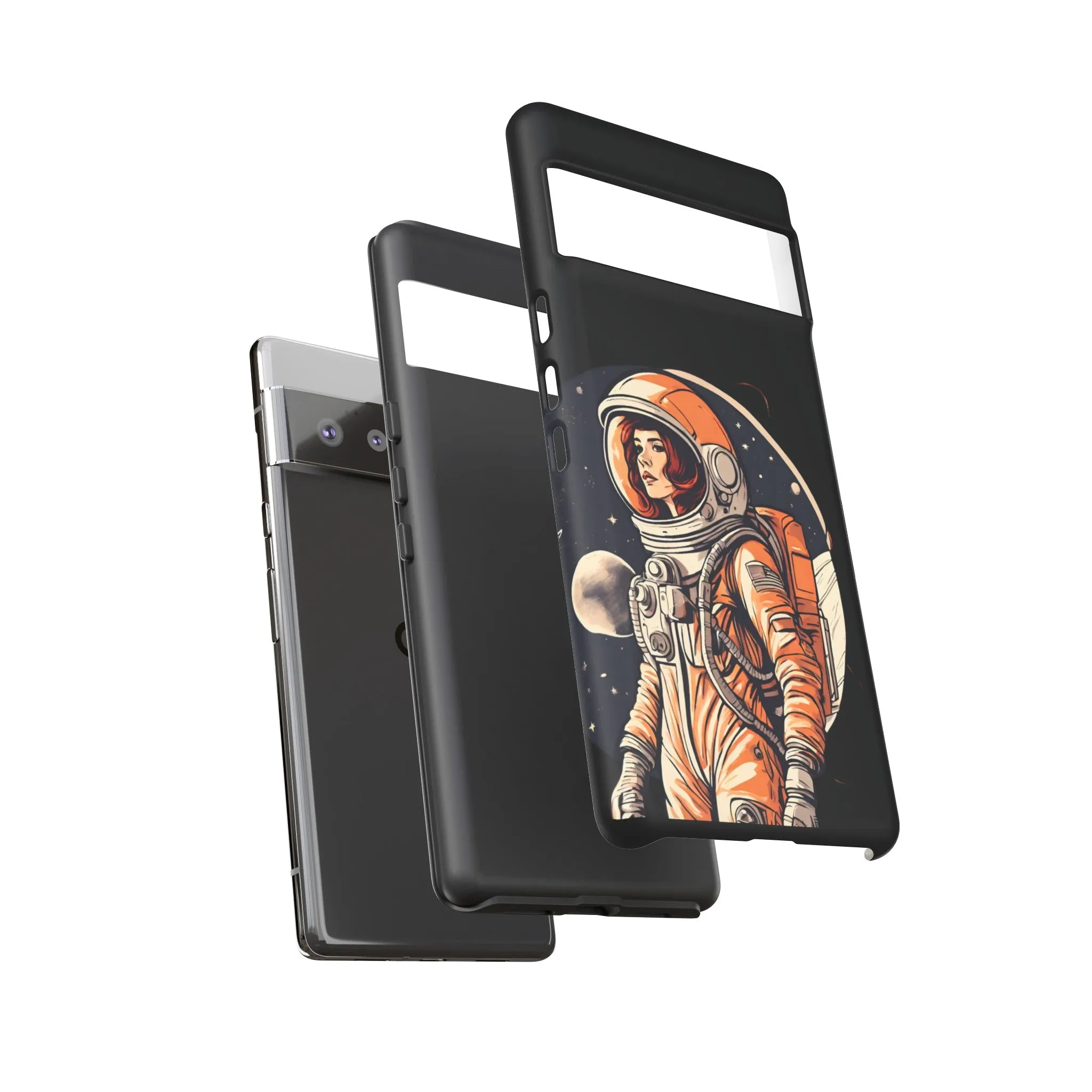 SpaceGirl Astronaut Tough Google Pixel Mobile Cases