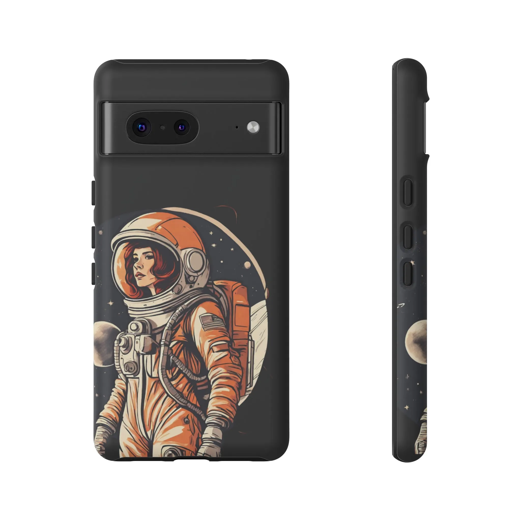 SpaceGirl Astronaut Tough Google Pixel Mobile Cases