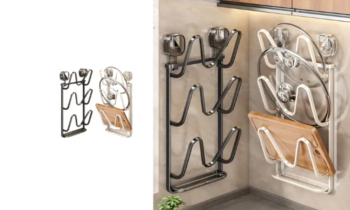 Sucker Pot Cover and Chopping Board Rack