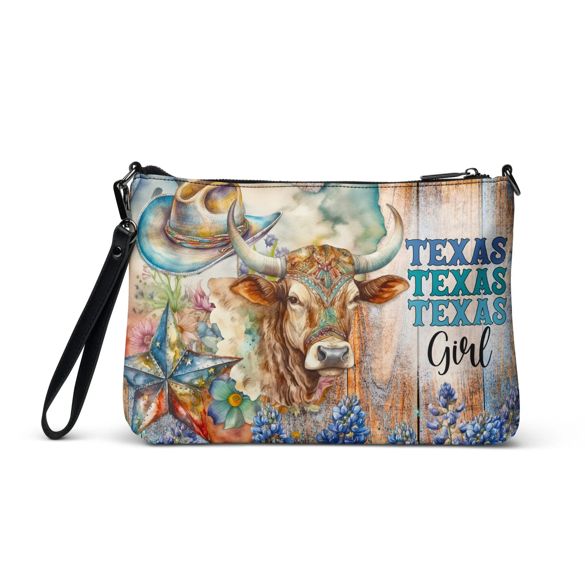 Texas Girl Bluebonnet Crossbody bag