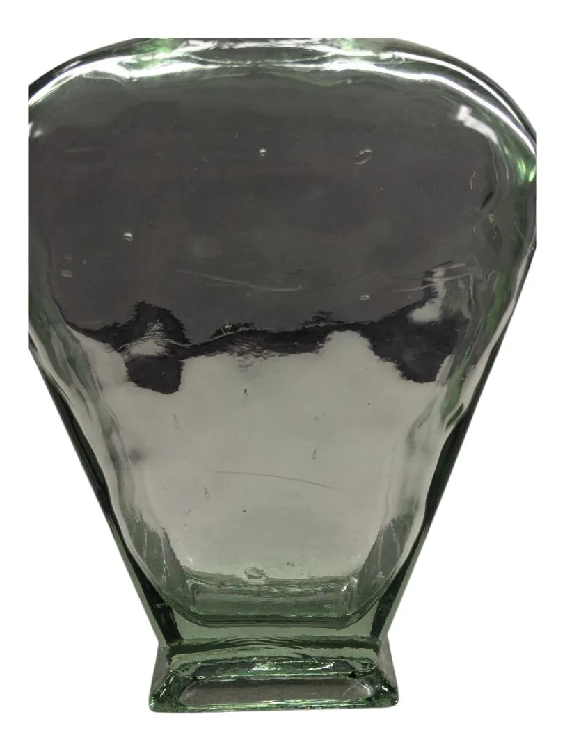 Thick Green Tint Glass Vase