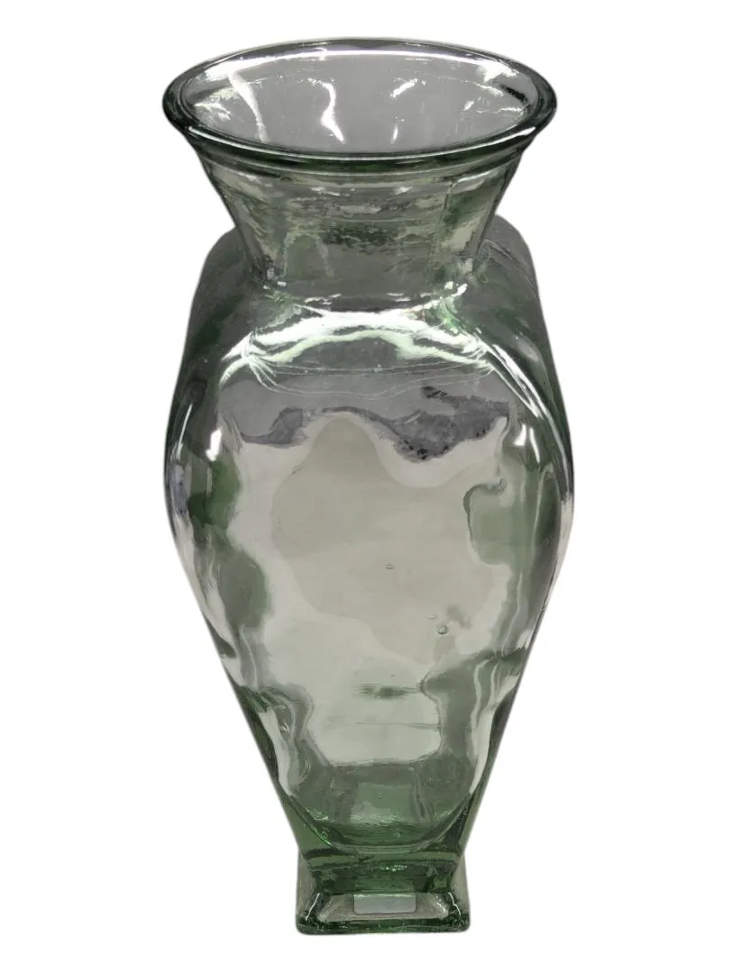 Thick Green Tint Glass Vase