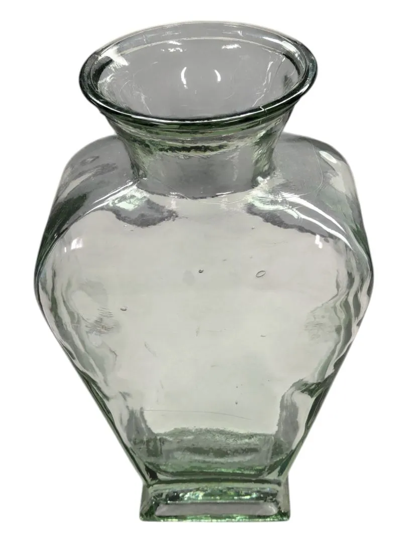 Thick Green Tint Glass Vase