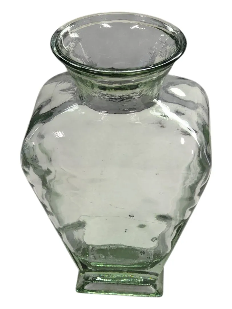 Thick Green Tint Glass Vase
