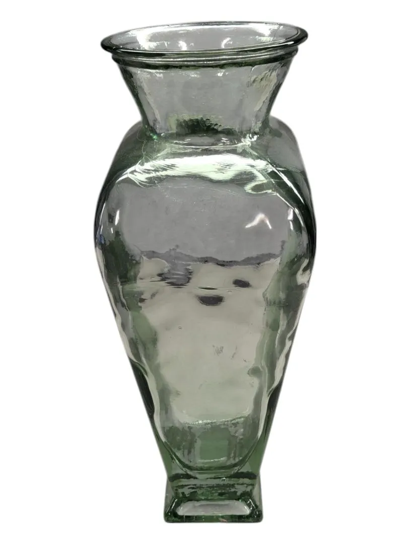 Thick Green Tint Glass Vase