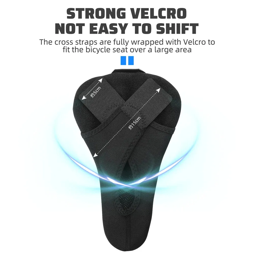 Thickened Bike Saddle Cover Soft Silicone Pad Road Bicycle Seats Cover Comfort Breathable AntiSlip Cycling Cushion Cover