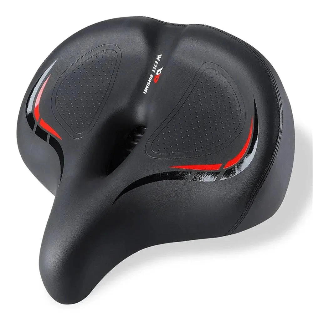Thickened High Elasticity Bike Saddle Soft Waterproof PU Pad Road Bicycle Seats Comfort Breathable AntiSlip Cycling Cushion