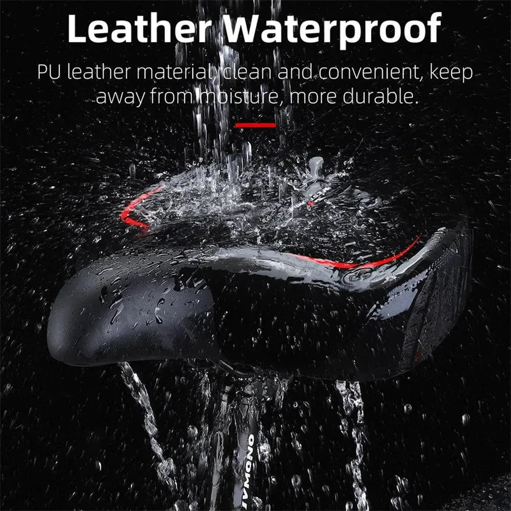Thickened High Elasticity Bike Saddle Soft Waterproof PU Pad Road Bicycle Seats Comfort Breathable AntiSlip Cycling Cushion