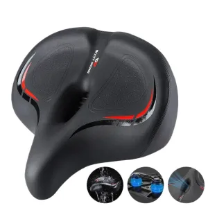 Thickened High Elasticity Bike Saddle Soft Waterproof PU Pad Road Bicycle Seats Comfort Breathable AntiSlip Cycling Cushion Thickened High Elasticity Bike Saddle Soft Waterproof PU Pad Road Bicycle Seats Comfort Breathable AntiSlip Cycling Cushion