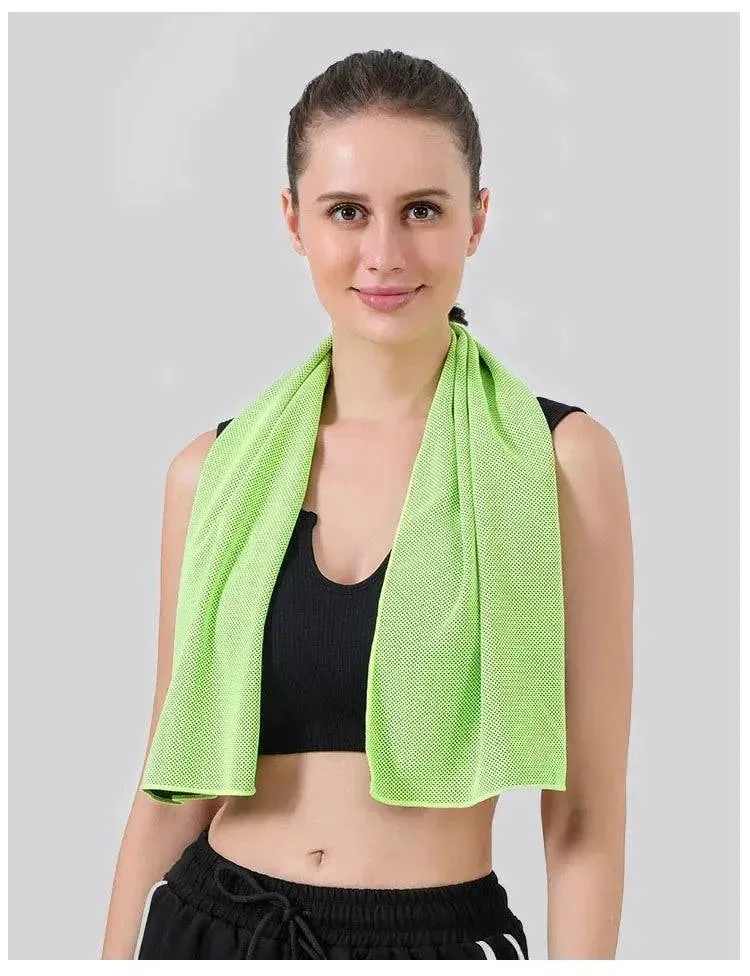 Toalha De Esportes De Secagem Rápida, Toalha De Praia De Refrigera??o Ao Ar Livre, Clube De Ginástica, Running Yoga, Golfe, Fu