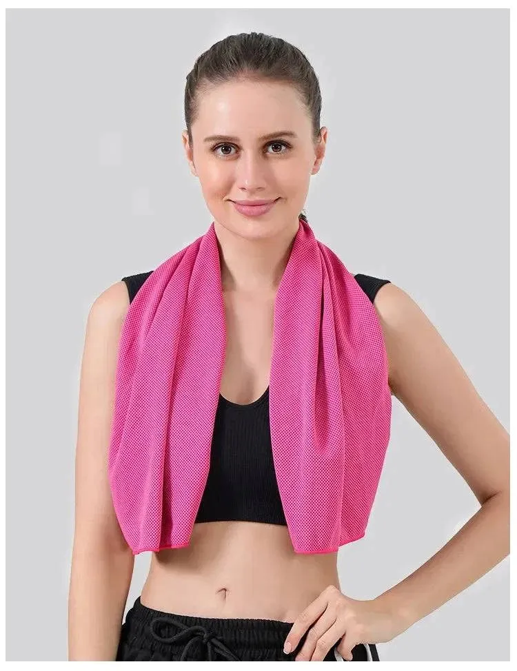 Toalha De Esportes De Secagem Rápida, Toalha De Praia De Refrigera??o Ao Ar Livre, Clube De Ginástica, Running Yoga, Golfe, Fu
