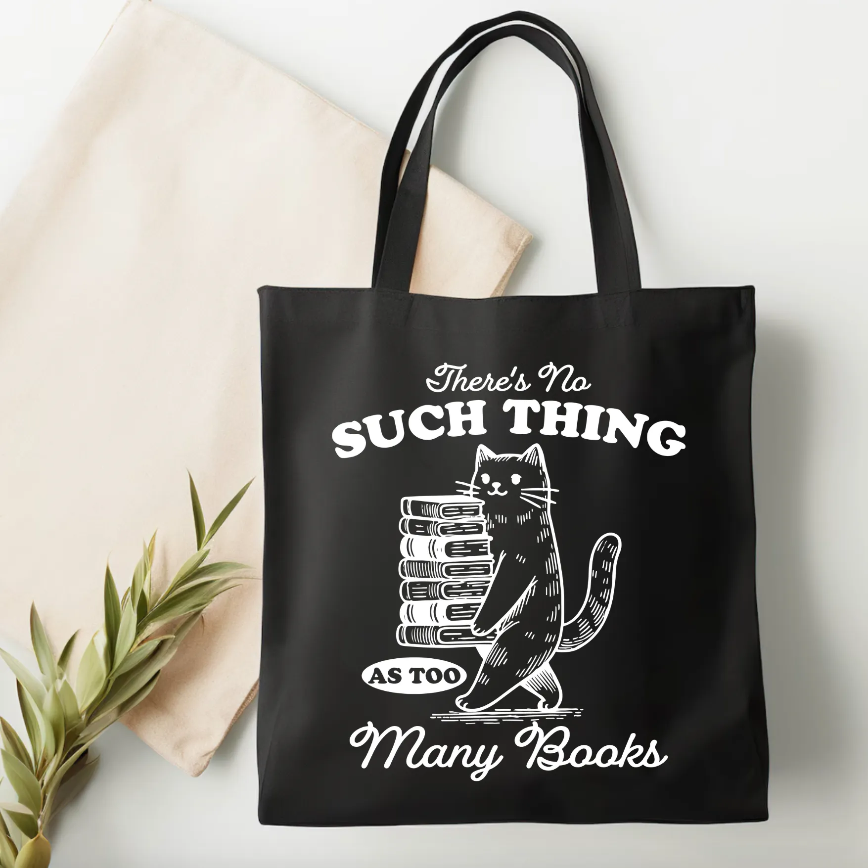 Too Many Books - Tote Bag (4 colours options)