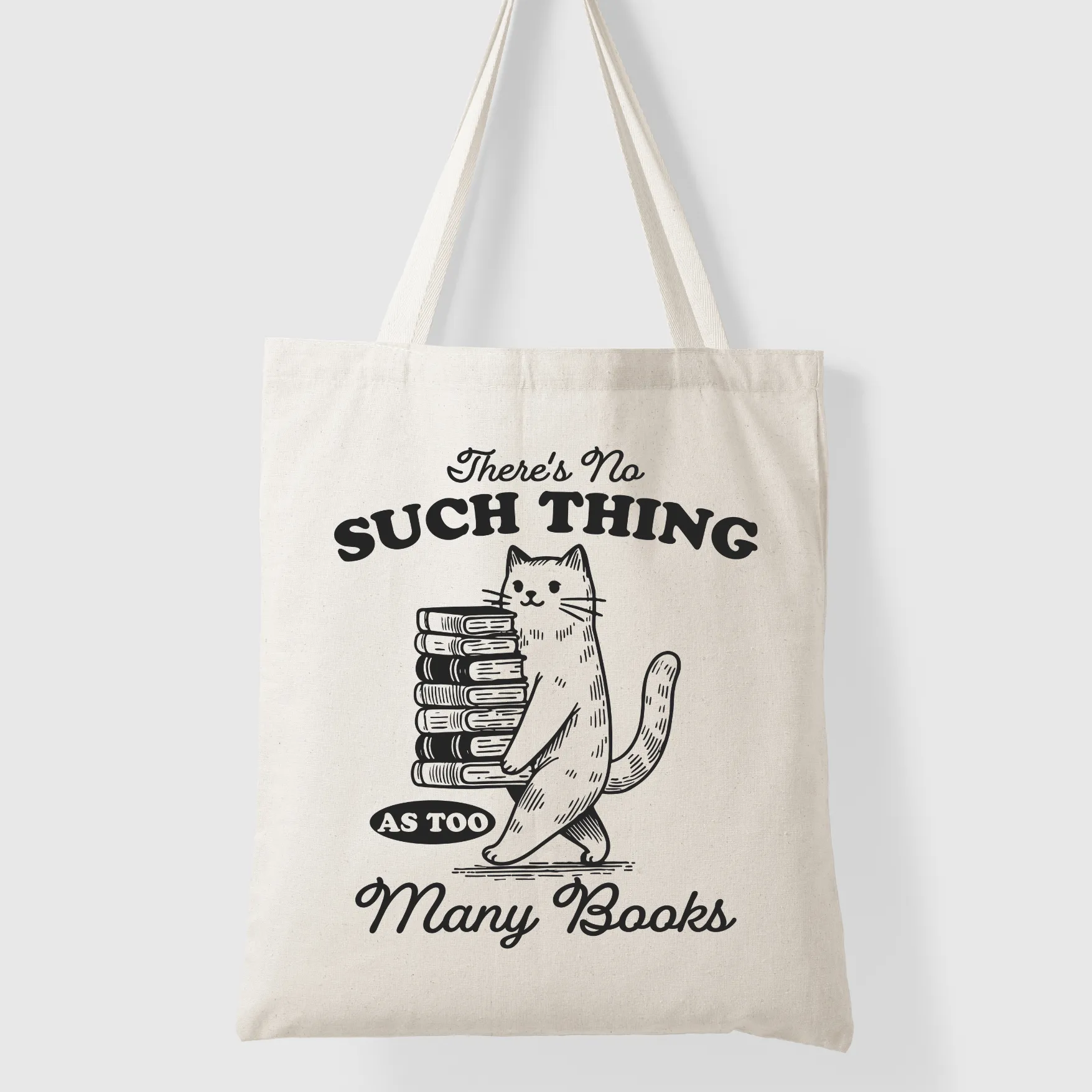 Too Many Books - Tote Bag (4 colours options)