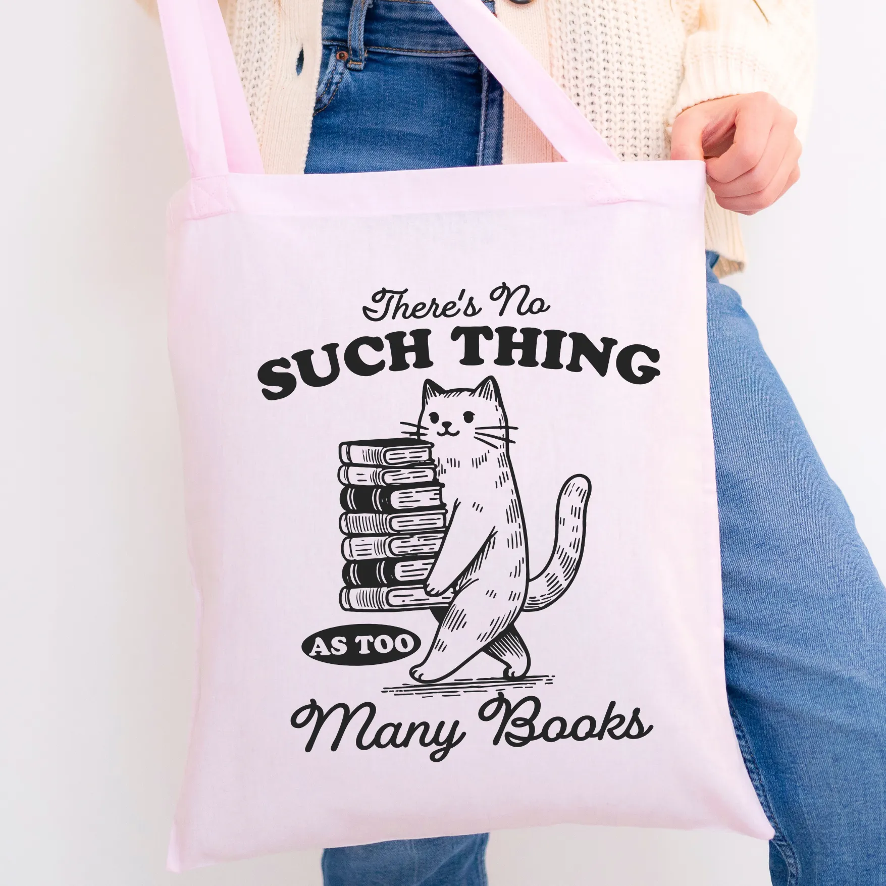 Too Many Books - Tote Bag (4 colours options)