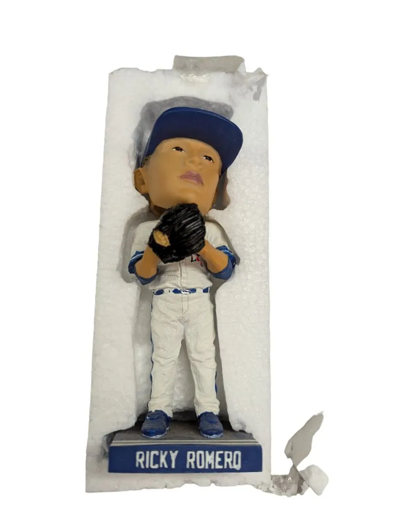 TORONTO BLUE JAYS RICKY ROMERO CERAMIC BOBBLEHEAD in Box