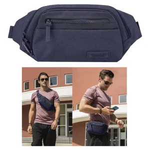 Travelon Anti Theft Fanny Pack RFID Blocking Waist Wallet Travel Bag Luxury Navy Travelon Anti Theft Fanny Pack RFID Blocking Waist Wallet Travel Bag Luxury Navy