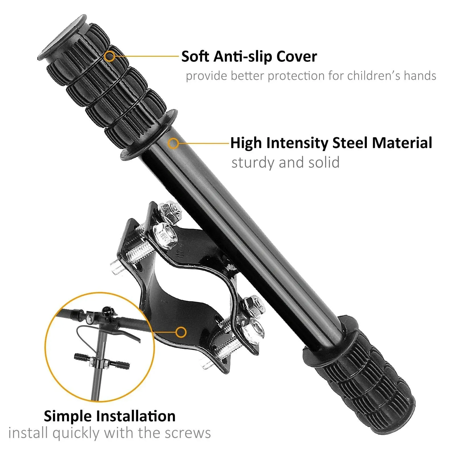 Universal Electric Scooter Handlebar Kids Skateboard Handle Grip Bar Holder for Xiaomi M365 Ninebot Max G30 Scooter Accessories