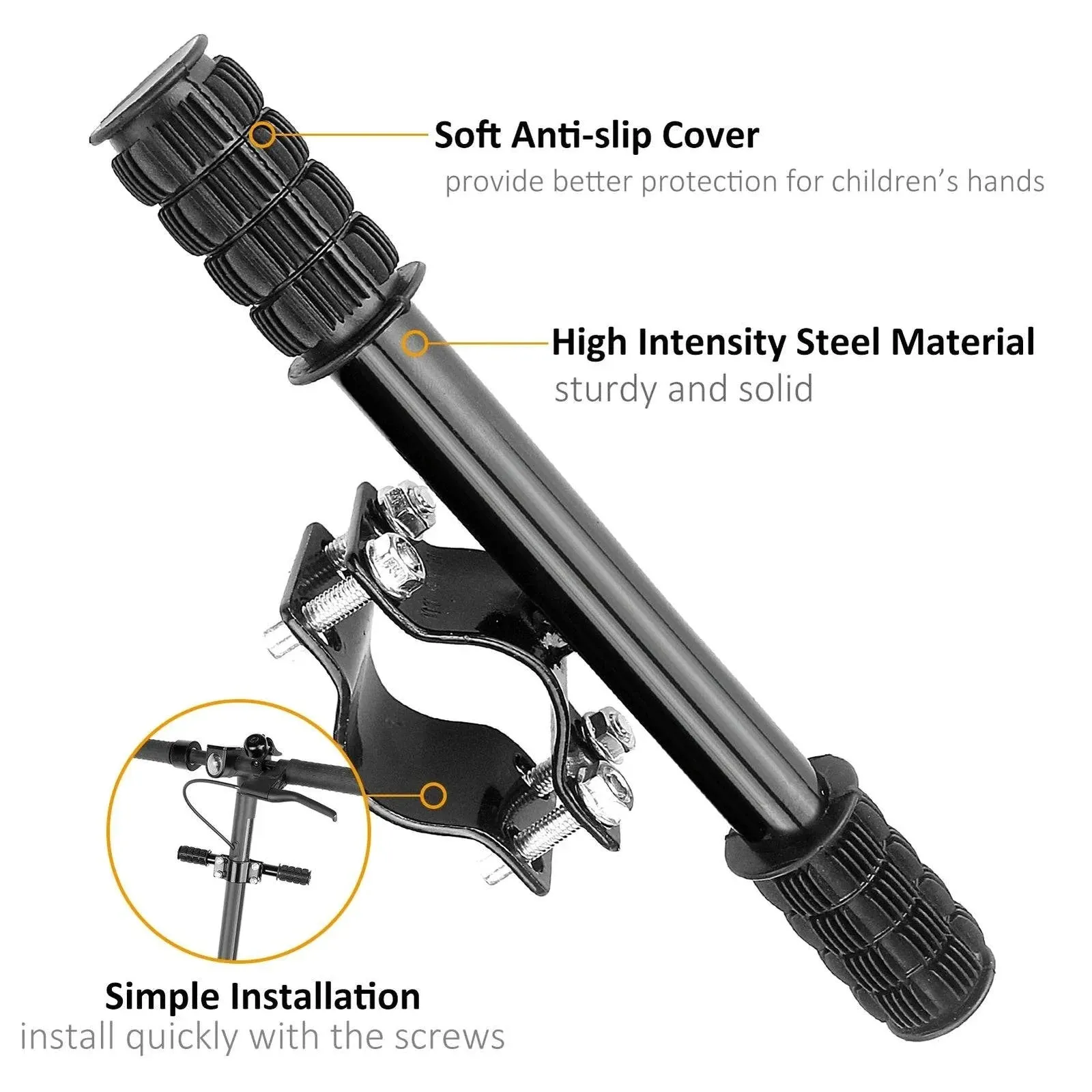 Universal Electric Scooter Handlebar Kids Skateboard Handle Grip Bar Holder for Xiaomi M365 Ninebot Max G30 Scooter Accessories
