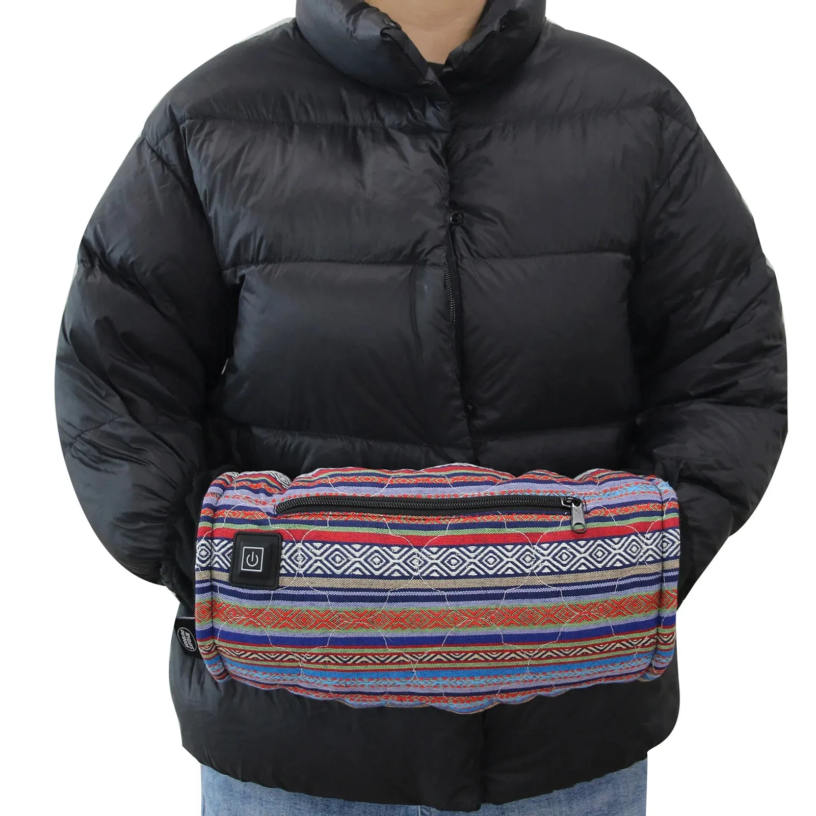 USB Rechargeable Heated Gloves Outdoor Three-Level Temperature Adjustable Heated Gloves Winter Warmth Windproof Thermal Gloves