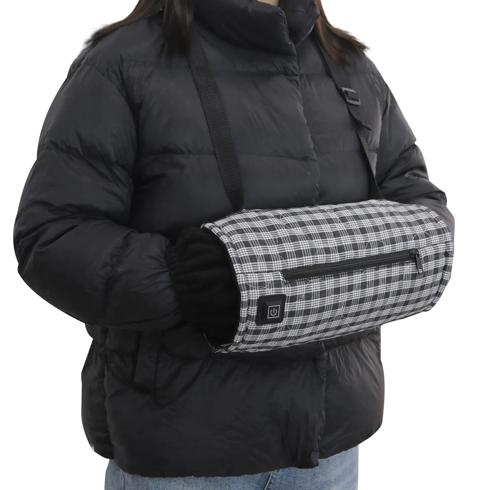 USB Rechargeable Heated Gloves Outdoor Three-Level Temperature Adjustable Heated Gloves Winter Warmth Windproof Thermal Gloves