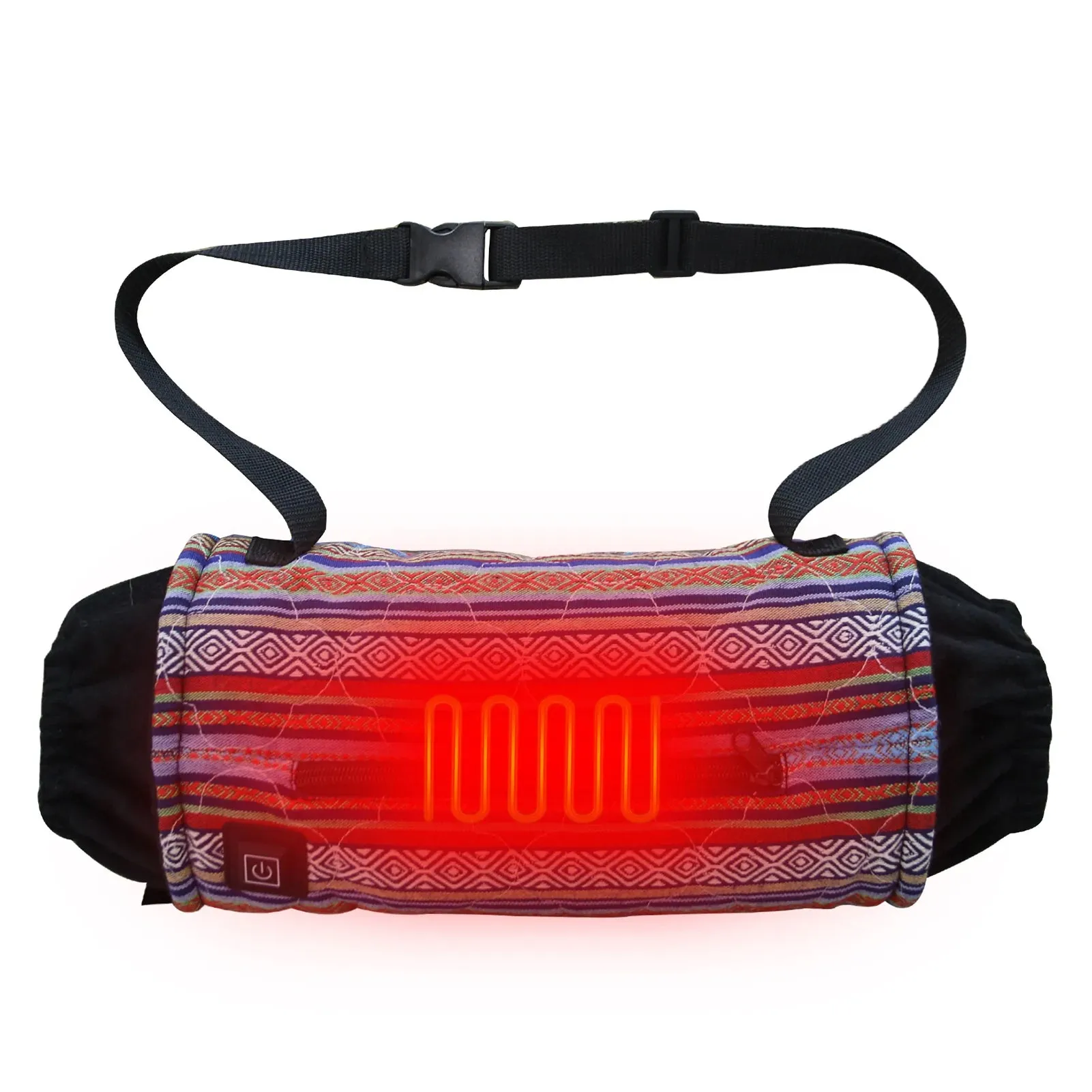 USB Rechargeable Heated Gloves Outdoor Three-Level Temperature Adjustable Heated Gloves Winter Warmth Windproof Thermal Gloves