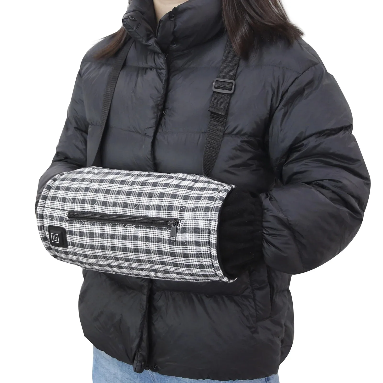 USB Rechargeable Heated Gloves Outdoor Three-Level Temperature Adjustable Heated Gloves Winter Warmth Windproof Thermal Gloves