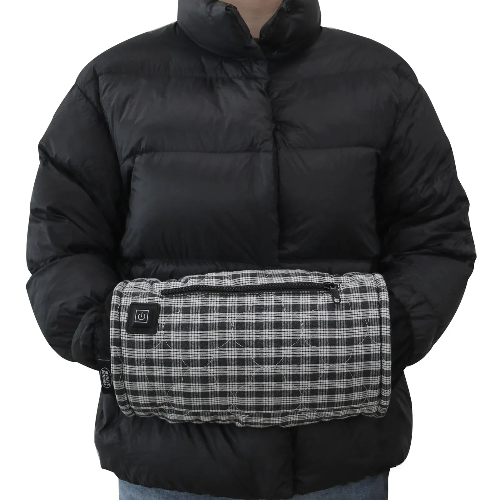 USB Rechargeable Heated Gloves Outdoor Three-Level Temperature Adjustable Heated Gloves Winter Warmth Windproof Thermal Gloves