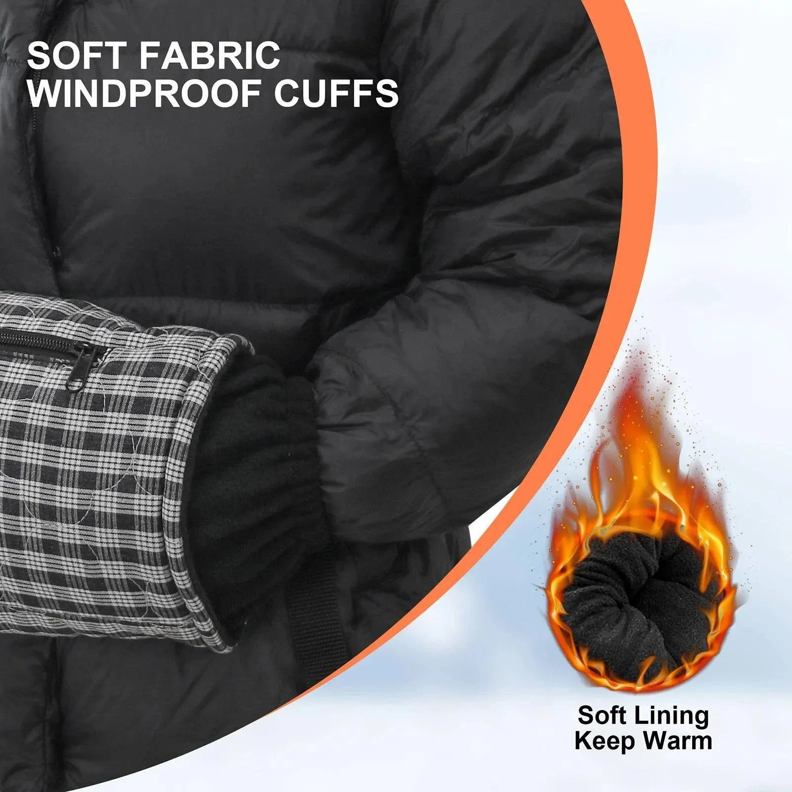 USB Rechargeable Heated Gloves Outdoor Three-Level Temperature Adjustable Heated Gloves Winter Warmth Windproof Thermal Gloves