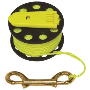 Used Innovative Scuba Concepts Finger Spool with Hand Winders 65 Scuba Dive Reels