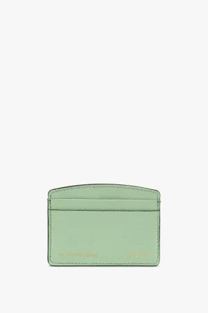 Victoria Card Holder In Jade Grained Leather Victoria Card Holder In Jade Grained Leather