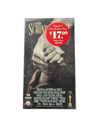 Vintage 2 VHS  Schindler's List New & Sealed Vintage 2 VHS  Schindler's List New & Sealed