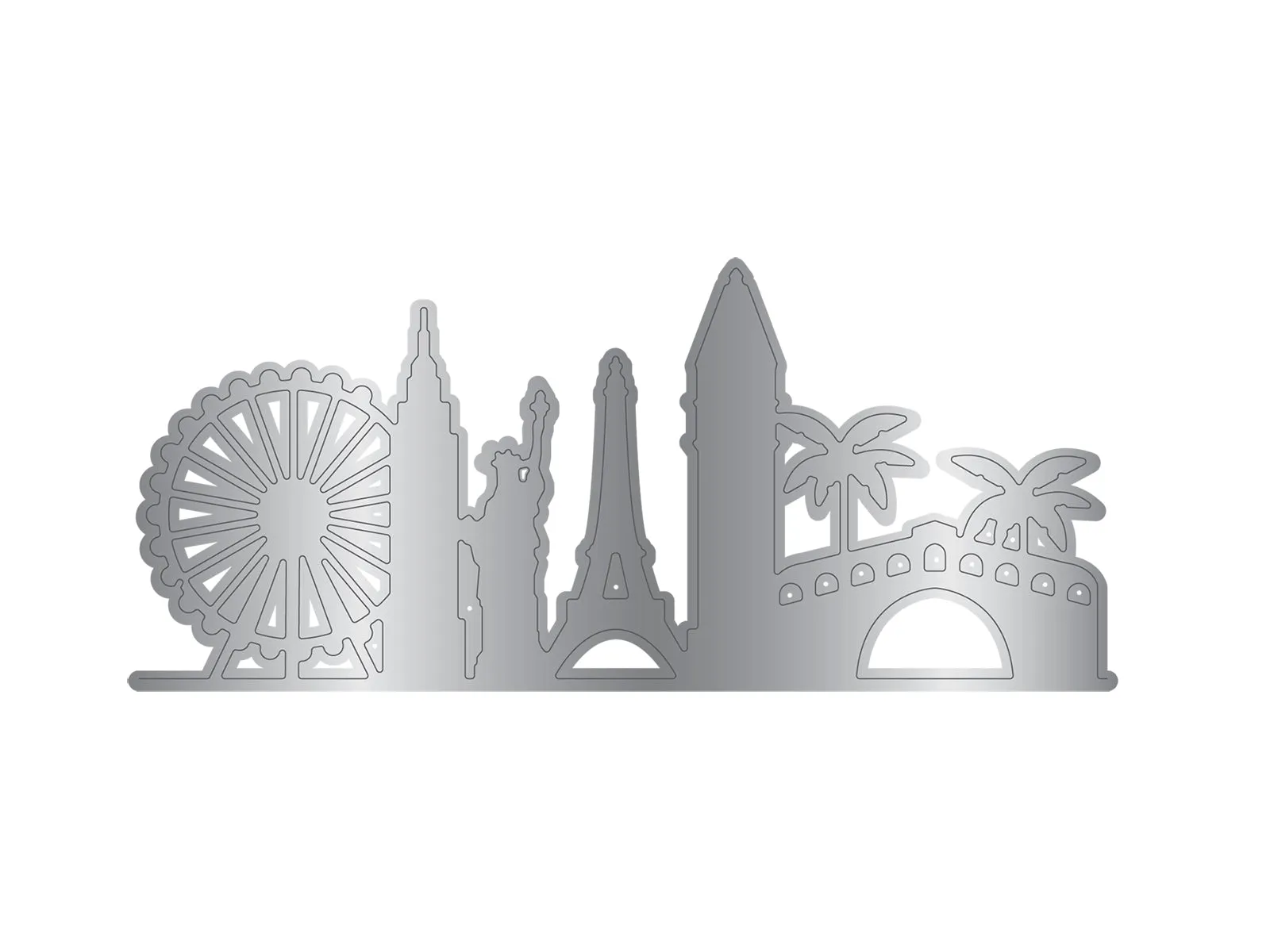 Vintage Vegas Metal Die Edge’able - Vegas Skyline