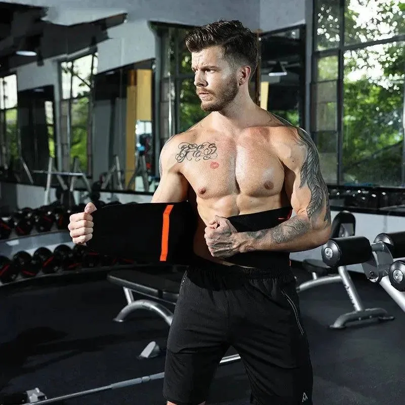 Waist Support Belt Back Waist Trainer Trimmer Belt Gym Waist Protector Weight Lifting Sports Body Shaper Corset Faja Sweat