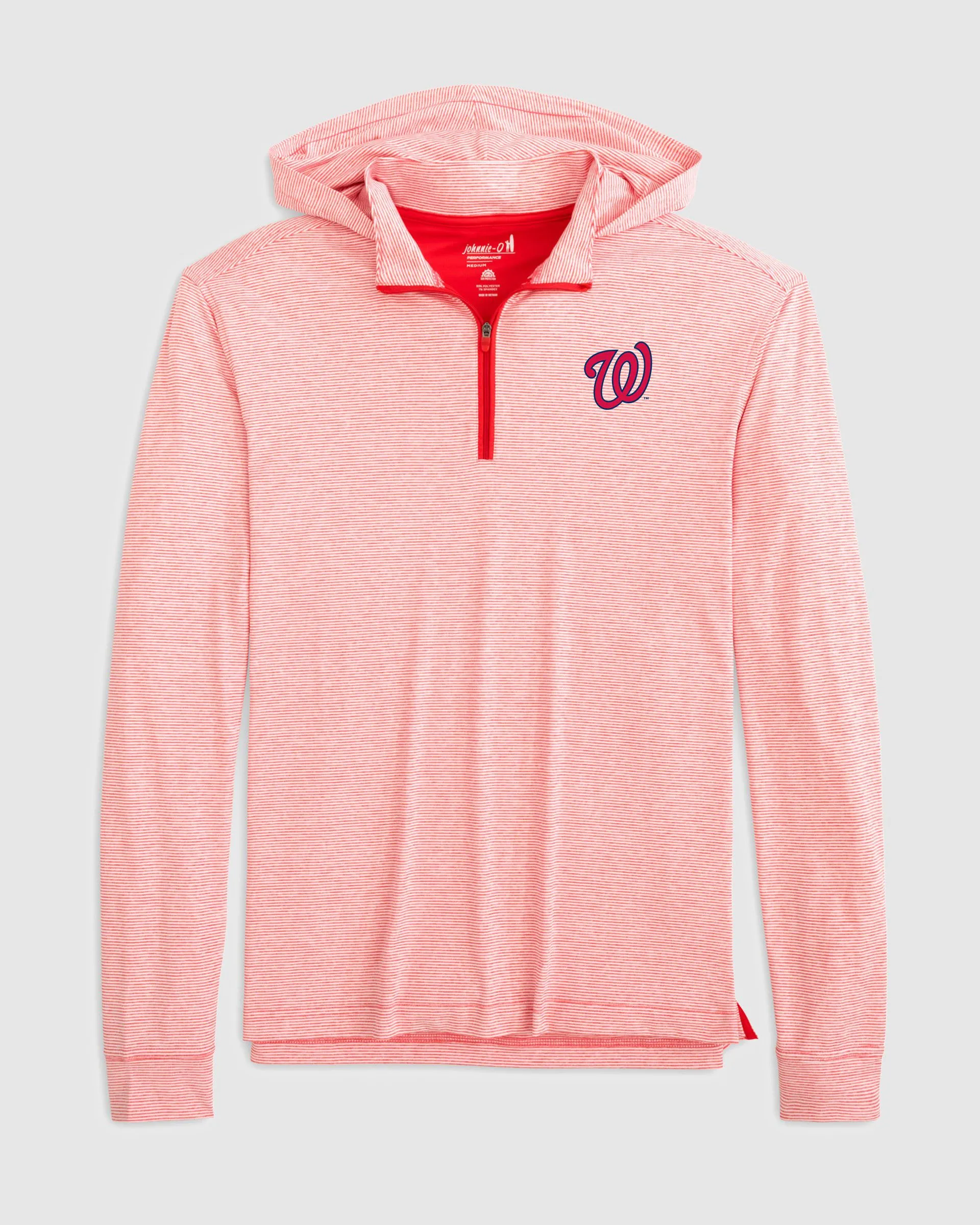 Washington Nationals Hybrid Performance 1/4 Zip Hoodie