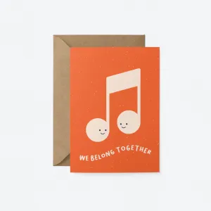 we belong together card we belong together card