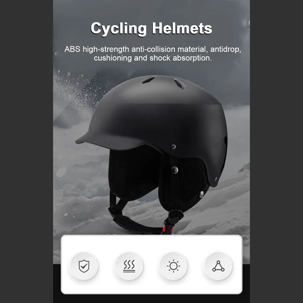 Winter Warm Cycling Helmets Adjustable Motorcycle Electric Bike Safety Cap Men Women Outdoor Ski Snowboard Bicycle Helmets