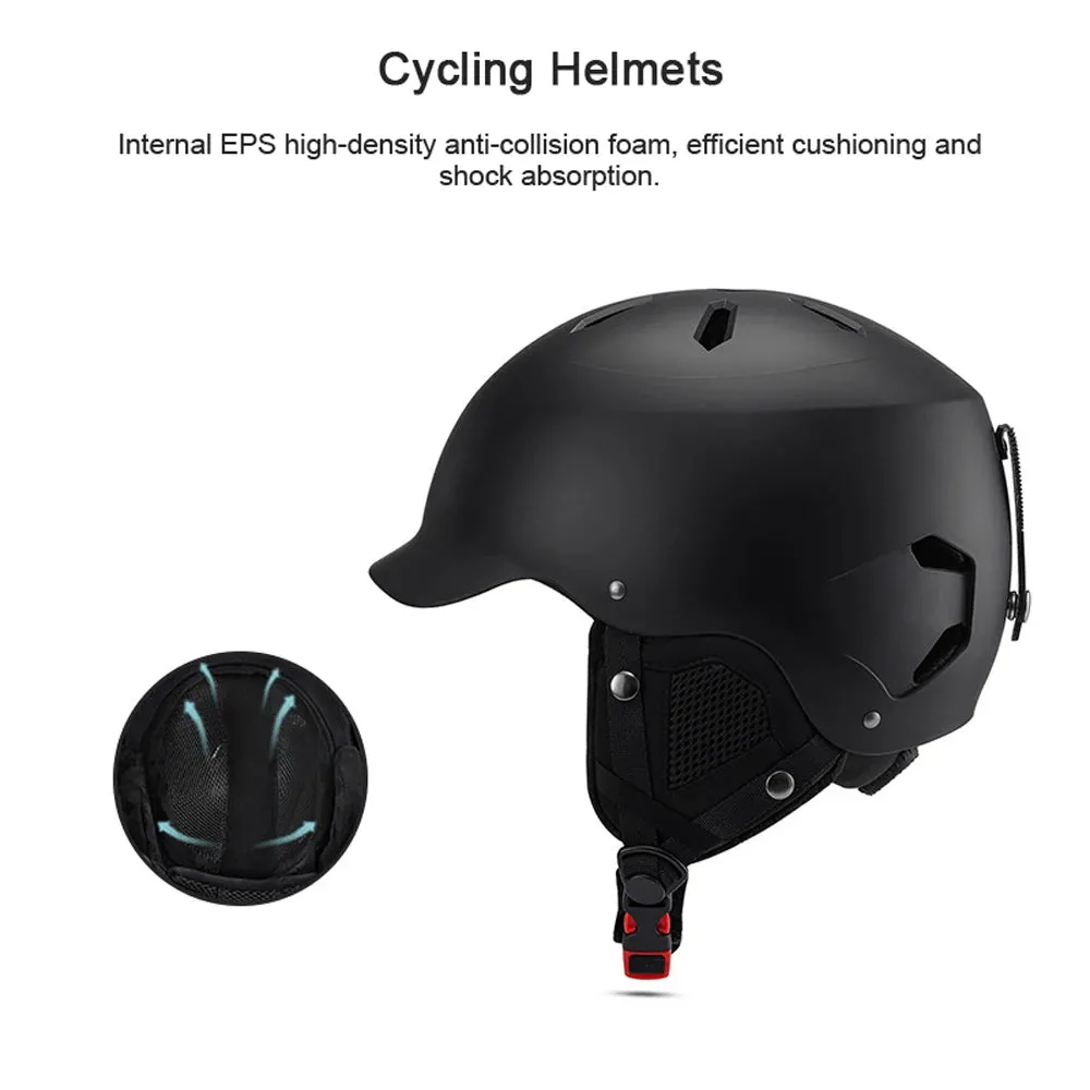 Winter Warm Cycling Helmets Adjustable Motorcycle Electric Bike Safety Cap Men Women Outdoor Ski Snowboard Bicycle Helmets