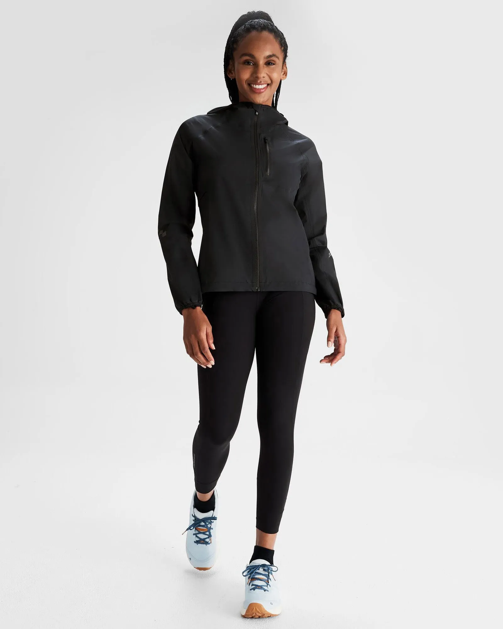 Women's Seeker 2.5L Rain Jacket - Black Stingray
