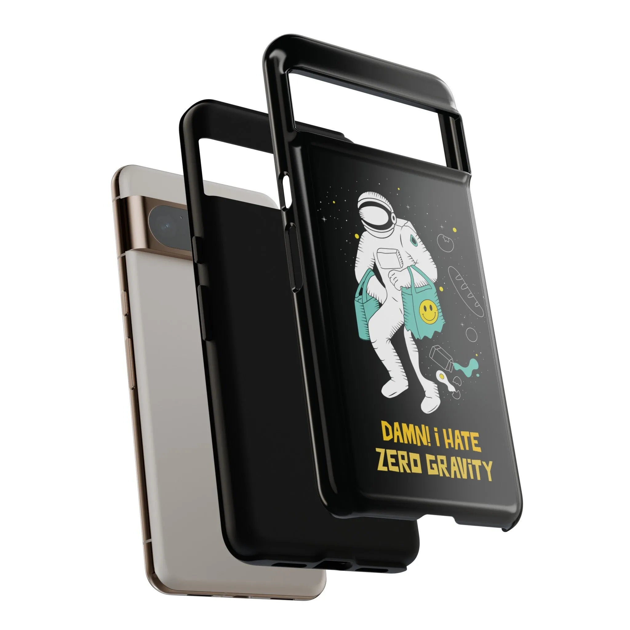 Zero Gravity Funny Astronaut Sci-Fi Tough Google Pixel Mobile Cases