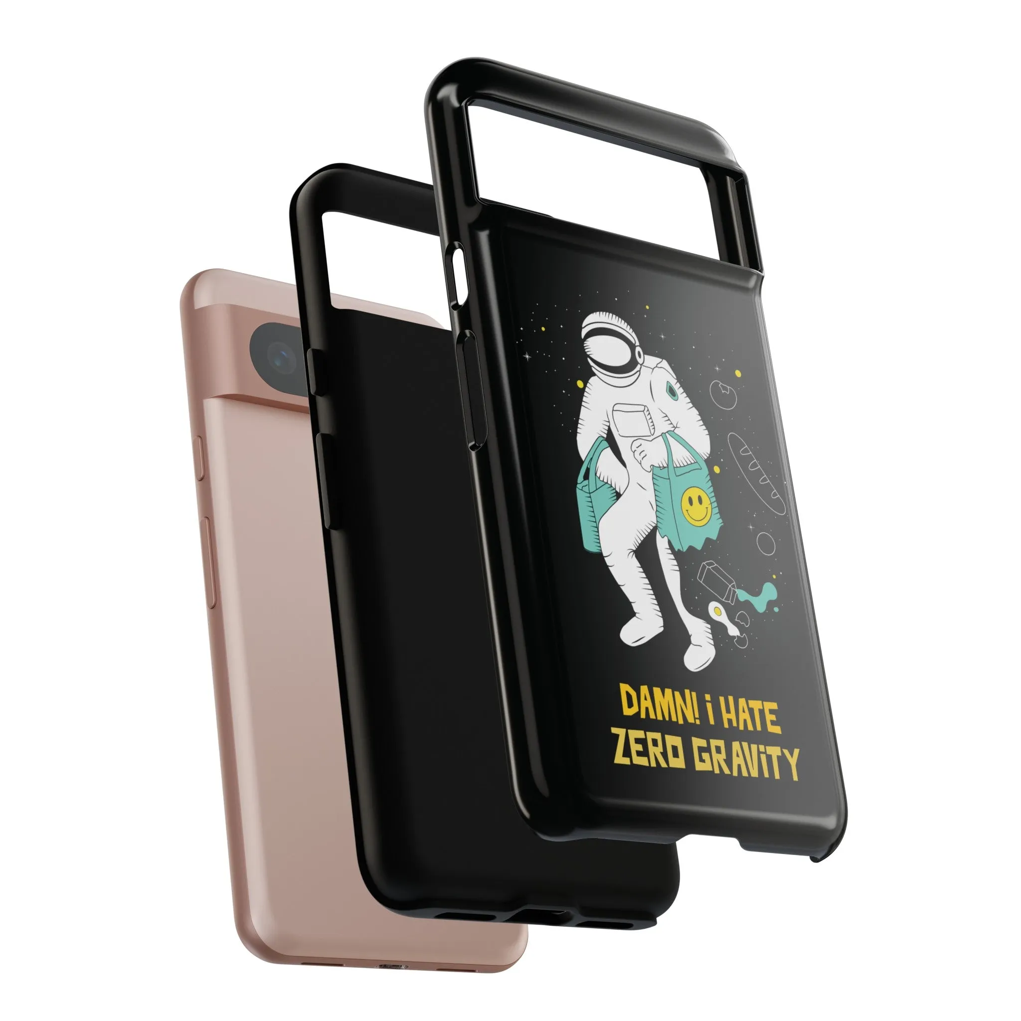 Zero Gravity Funny Astronaut Sci-Fi Tough Google Pixel Mobile Cases