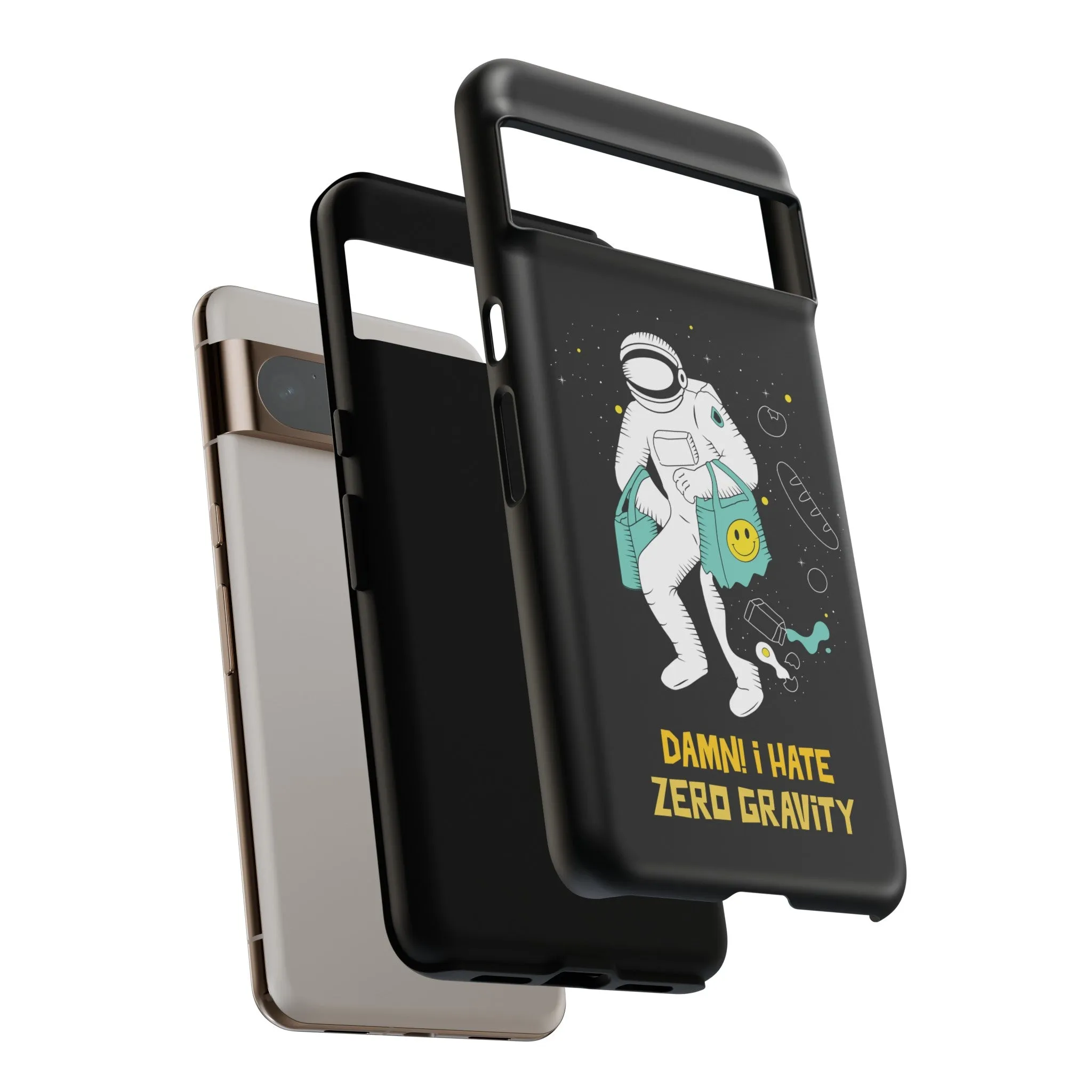 Zero Gravity Funny Astronaut Sci-Fi Tough Google Pixel Mobile Cases